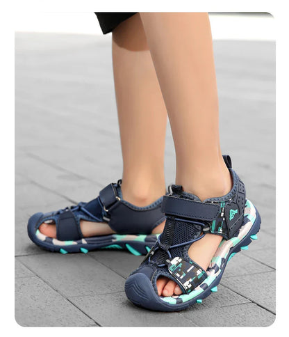 Summer Boys Sandals Casual Children Kids Outdoor Shoes Rubber School Breathable Open ToeBoy Beach Fashion Sandal