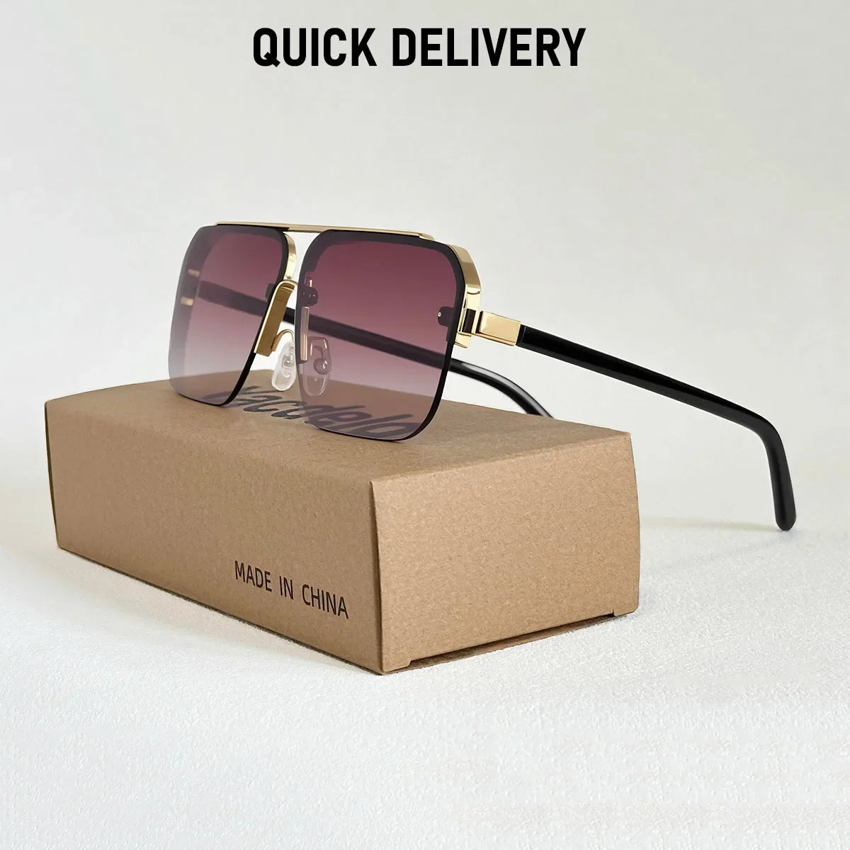Luxury Square Sunglasses Women UV400 Protection Sunglass Men Vacation Fashion Glasses Gafas De Sol Hombre Lunette Soleil Femme