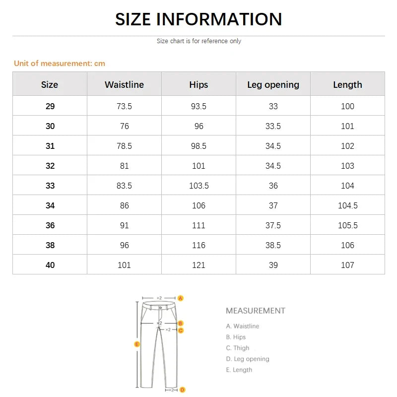 Men’s Korean Style Slim Straight Jeans Spring Cotton Stretch Denim Pants Comfort Fitted Casual Fashion Soft Male Daily Trousers