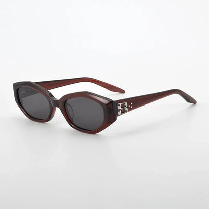 Fashion Cat Eye Retro Men Sunglasses High Quality Acetate UV400 Protection Top Brand Women Sunglasses Support Custom Lenses