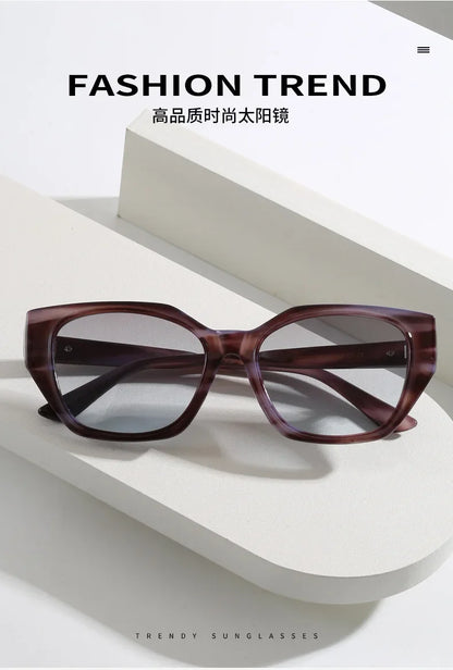 Women's Cat Eye Sunglasses for Women UV400 Gradient Lenses Casual Streetwear Shades Ladies Sun Glasses Lentes De Sol Mujer