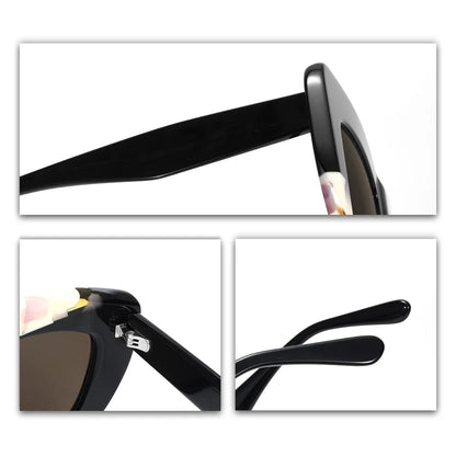 Fashion Sunglasses for Daily Wear Women Retro Asymmetric Cat Frame UV400 Polarized Office Outdoor Style  Fashion Trendy