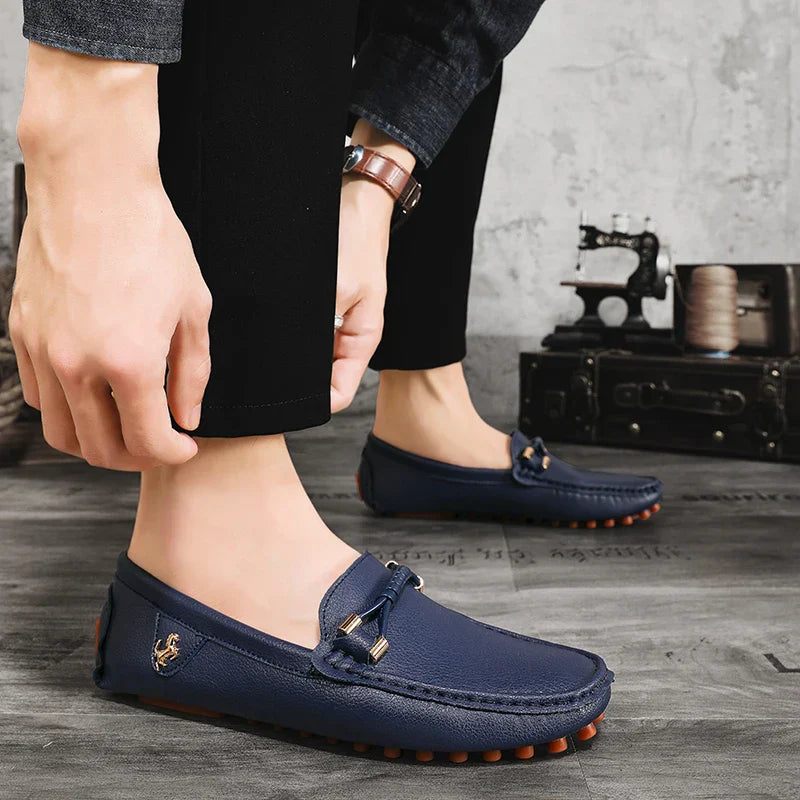 Summer Mens Fashion High Quality Outdoor Casual Leather Shoes Comfortable Breathable Classic 2024 New Slip on Men's Shoes