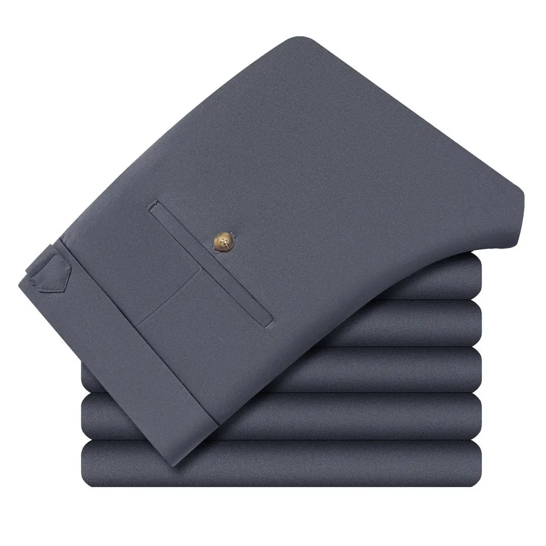 High Quality Mens Stretch Golf Pants Casual Slim Fit Dress Pants Adjustable Waist Tapered Work Cropped Trousers