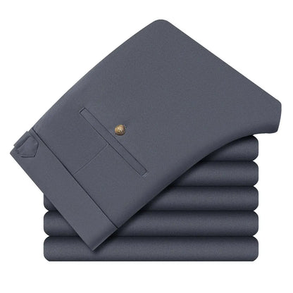High Quality Mens Stretch Golf Pants Casual Slim Fit Dress Pants Adjustable Waist Tapered Work Cropped Trousers