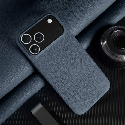 Luxury Magnetic Genuine Leather Case For iphone 17 Pro Max 16 15 14 13 12 11 for Magsafe Full Covered Phone Cases Back Cover