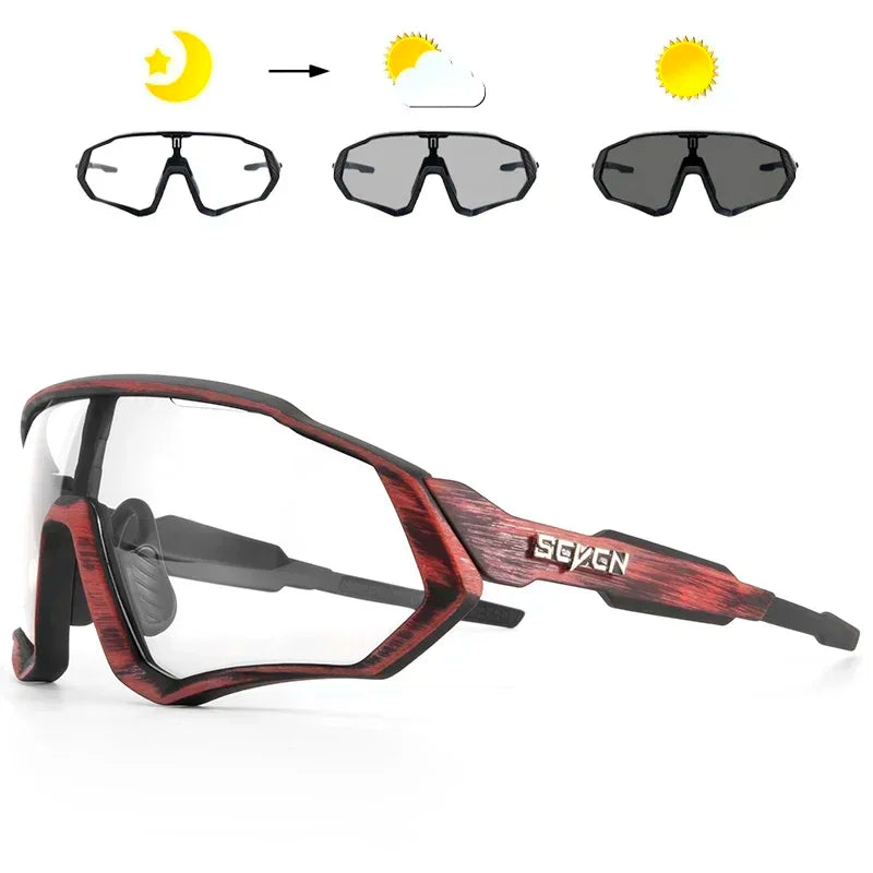 New Style Sunglasses Photochromic Sport Cycling Glasses Bicycle Eyewear Mountain Bike Cycl Goggles UV400 MTB Road for Men