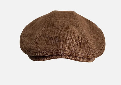 Big Size Summer Linen Solid Newsboy Caps Men and Women Painter Beret Hats Adult Casual Ventilate Sunprotection Advancing Hat