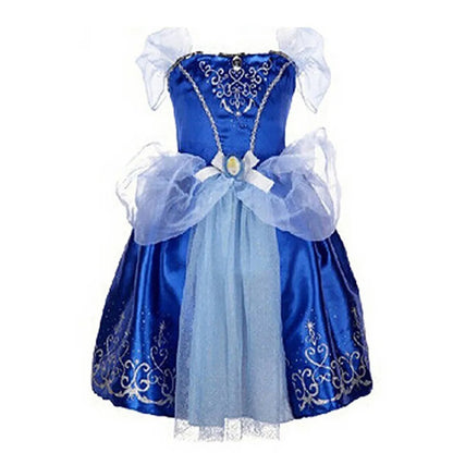 Children Princess Costume Party Fancy Flower Vestido New 2024 Christmas Birthday Carnival Dress Up Rapunzel Belle Disguise Frock
