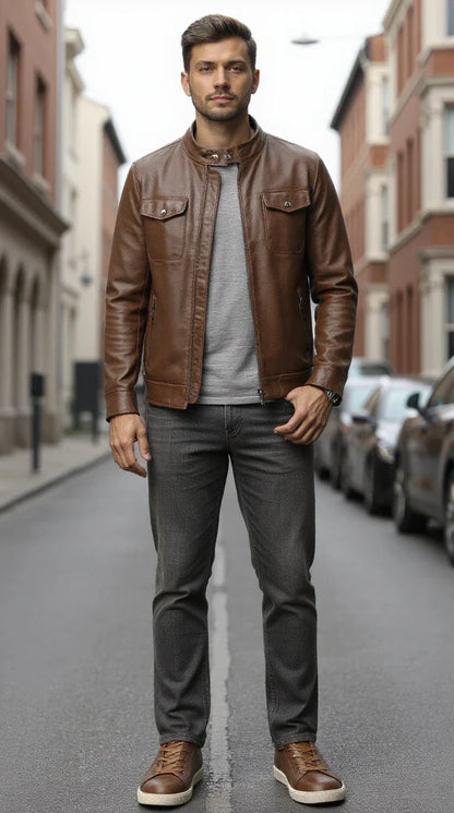 Men's casual shoes 2025 brand fashion comfortable leather shoes men