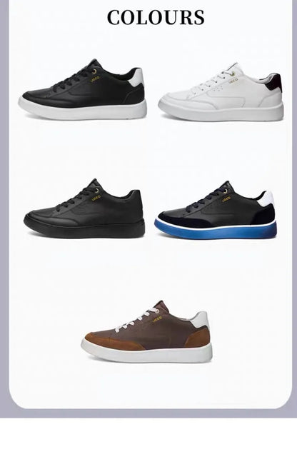 Genuine Leather Shoes Men High Quality Trekking Casual Athletic Sneaker Outdoor Walking Summer Breathable Lightweight Men Shoes