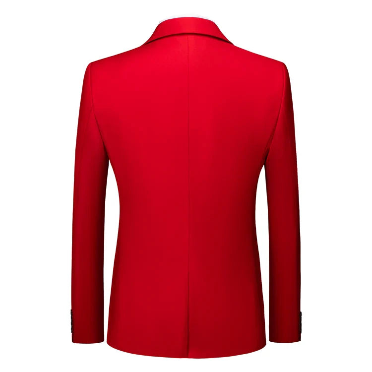16 Colors ( Jacket + Vest + Pants ) Men's High Quality Formal Business Slim Fit Mens Suit Best Groom Wedding Tuxedos 3 piece Set