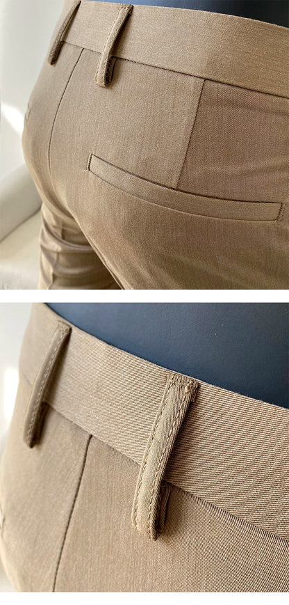 Summer Light Thin Men's Suit Pants 2026 New High Quality Men Formal Business Office Social Solid Color Slim Fit Casual Trousers