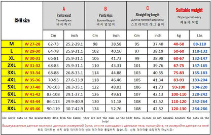 Korean Popular Clothes Jeans Casual Men Loose Fit Stretch Spandex Denim Jogger Pant Male Hip Hop Streetwear Trouser Big Size 8XL