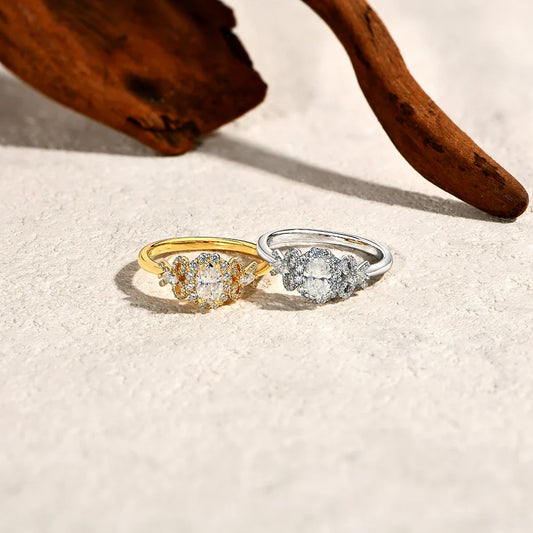 Bagues de luxe en moissanite taille ovale, en argent sterling 925, design nœud pour femme, pour fiançailles, mariage, joaillerie fine, certifiées
