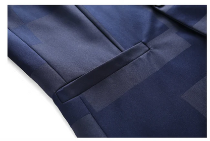 2026 New Men Business Social Suit Jacket Summer Male Single Breasted Thin Dress Male Jacquard Blazers Coats