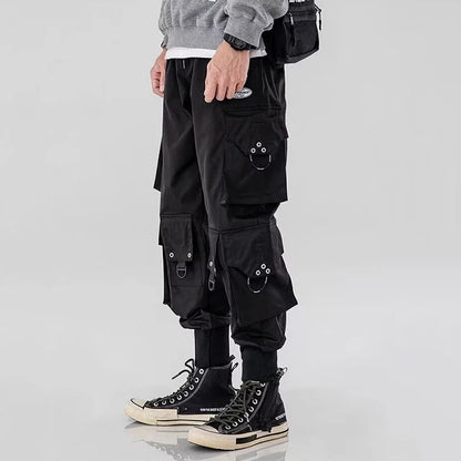 Trendy Streetwear Quick Dry Ice Silk Pants Men Classic Cargo Pants Man Summer Thin New Style Straight Leg Versatile Casual Pants