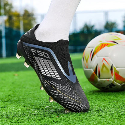 New Men Soccer Shoes Training Boys Sport Football Boots FG/TF Non Slip Match Breathable Adult Long Spikes Cleats Outdoor Sneaker