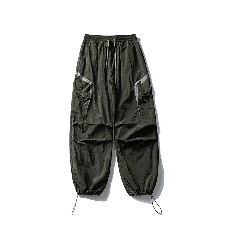 Autumn Hiking Pants Outdoor Patchwork Waterproof Mountaineering Zippered Trousers Male Elastic Waist Camping Fishing Cargo Pants