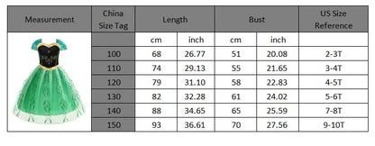 Children Costume Girl Dress Halloween Princess Cosplay Party Rapunzal Anna Elsa Birthday Clothes