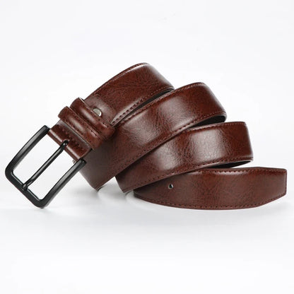 men's leather pin buckle casual retro leather belt youth jeans belt, Father's Day Gift