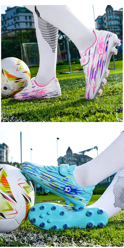 New Kids Professional Soccer Shoes Cleats TF Indoor Men Football Field Boots Original Football Society Shoes Grass Training Fast