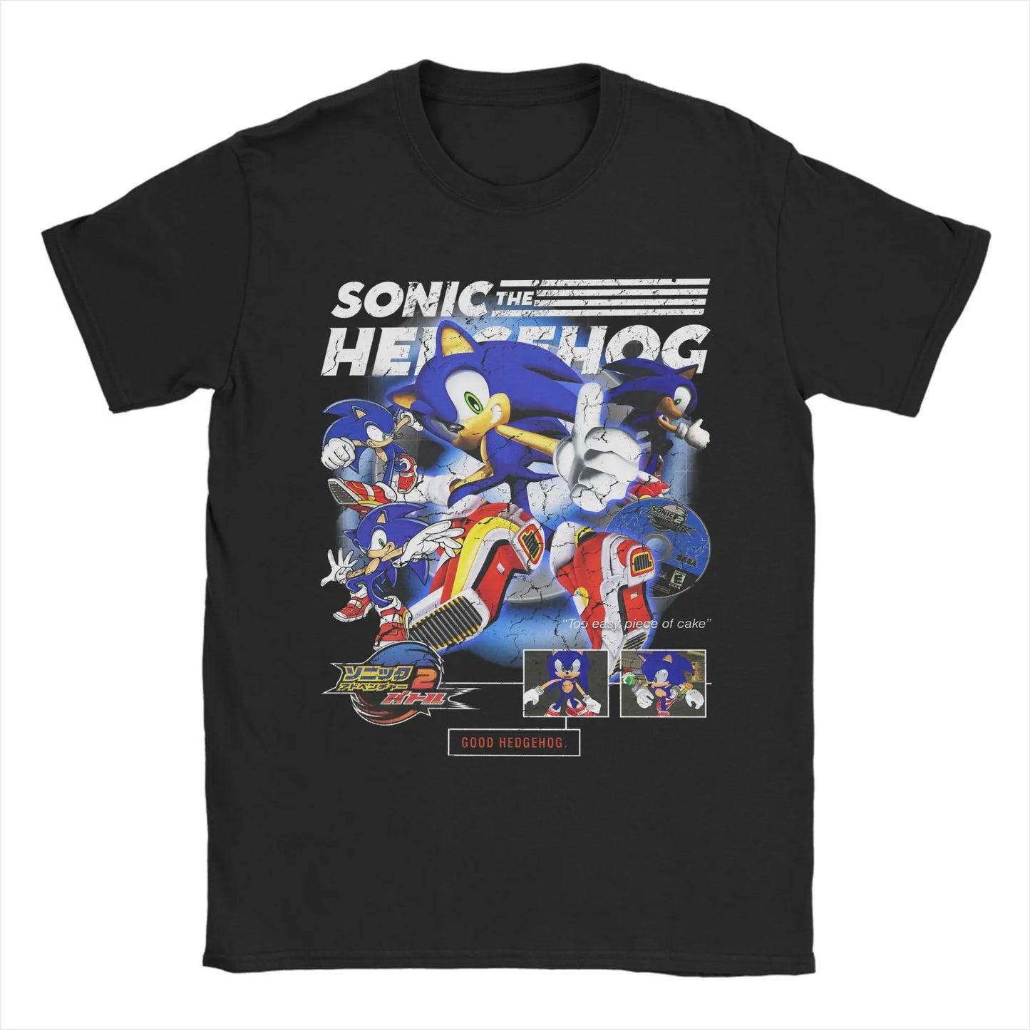 Men's Hedgehoged Shadowed T Shirt  Pure Cotton Clothes Novelty Short Sleeve Round Neck Tee Shirt Summer T-Shirts