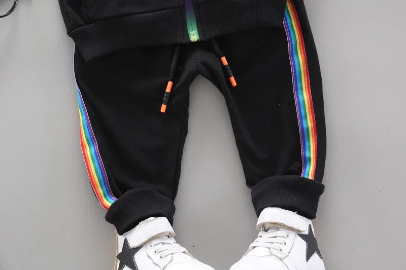Spring Autumn Baby Girl Clothes Suit Boys Clothing Children Hooded Jacket Pants 2Pcs/Sets Toddler Sports Costume Kids Tracksuits