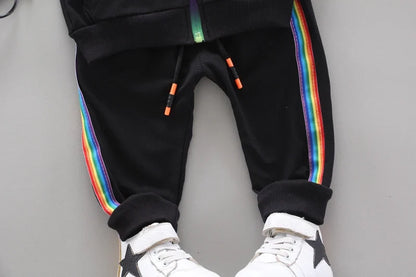 Spring Autumn Baby Girl Clothes Suit Boys Clothing Children Hooded Jacket Pants 2Pcs/Sets Toddler Sports Costume Kids Tracksuits