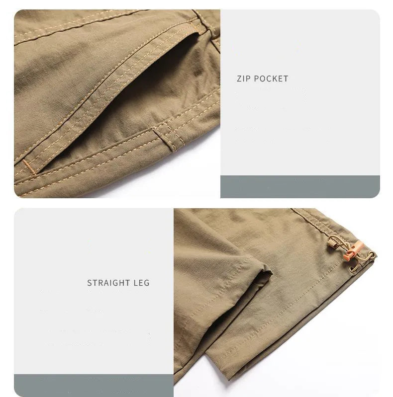 2026 New Hiking Pants Men Spring Summer Ice Silk Cooling Lightweight Outdoor Casual Pants for Men Quick Dry Fishing Travel Pants