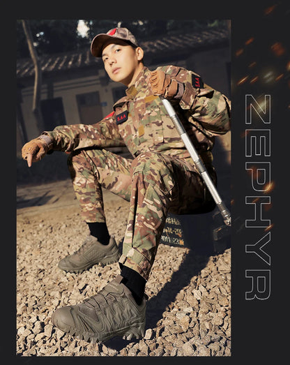 New Men Tactical Boot Combat Anti-Slip Brand Work Safety Shoes Breathable Special Force Army Boots Male Military Motorcycle Shoe