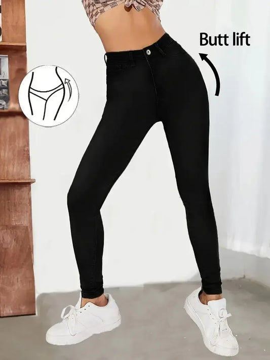 Y2k Jeans For Woman Vintage Style Black Stretch Skinny High Waist Denim Pants Casual Fashion Trousers Comfort Fit