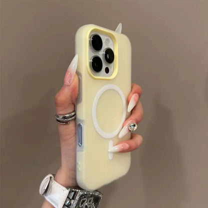 Luxury Candy Color For Magsafe Wireless Charge Case For iPhone 11 12 13 14 15 16 17 Pro Max Plus Magnetic Bumper Cases Cover