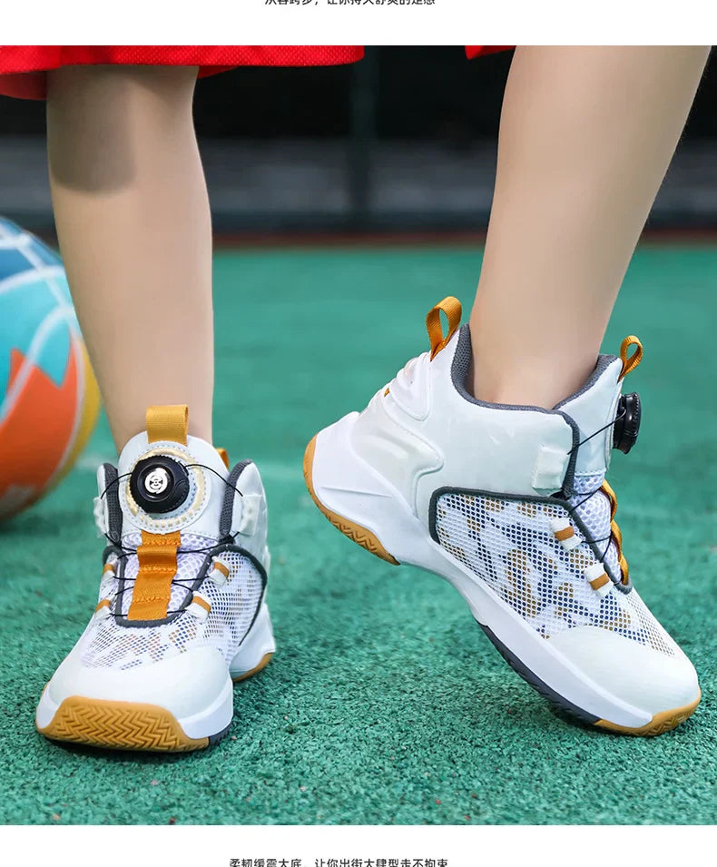 High-Quality Breathable Casual Basketball Shoes for Boys Fashionable Children's Footwear for Comfort And Style
