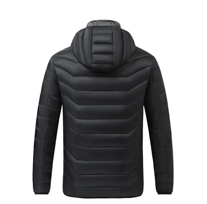 Heated Jacket Men Women Cold-Proof Winter Self Heated Jacket Skiing USB Heated Clothing 2-21 Areas S-6XL Washed Hiking Coats