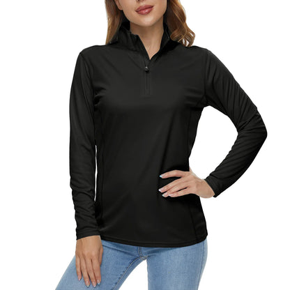 UPF50+ Quick Dry Long Sleeve Performance T-Shirts Womens Sun Protection Running Hiking Fishing Tee Shirts Tops Outdoor