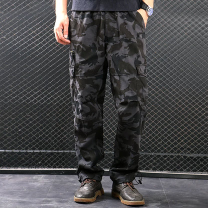 Men's Tactical Trousers Large Size Loose Casual Pants Running Overalls Men's Sweatpants Sports Hiking Outdoor Clothes Work Pants