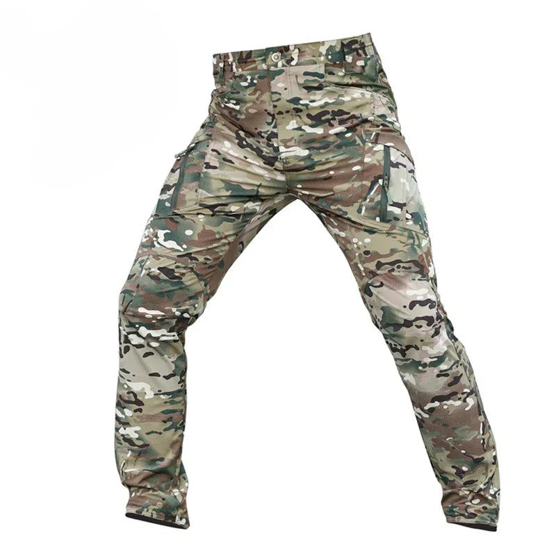 IX9 City Tactical Cargo Pants Men Hiking   Hunting Pants Cotton Many Pockets Stretch Flexible Man Trousers XXXL