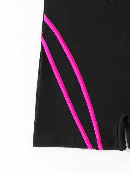 2026 Solid Sleeveless Plus Size Swimwear Women Zipper Push Up Large One Piece Swimsuit Summer Beach Chubby Bathing Suit