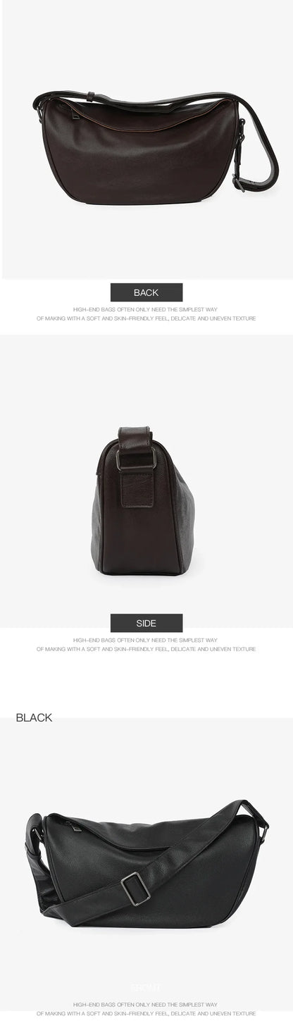 Real Cow Leather High Quality Crossbody Bag for Women Shoulder Bag Top Layer Cowhide Ladies Vintage Fashion Crossbody Handbag