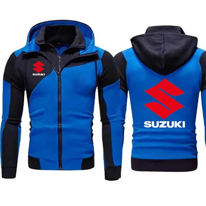 men's hoodie, motorcycle hoodie, couple's vacation two outdoor sports, casual and fashionable warm zipper hoodie