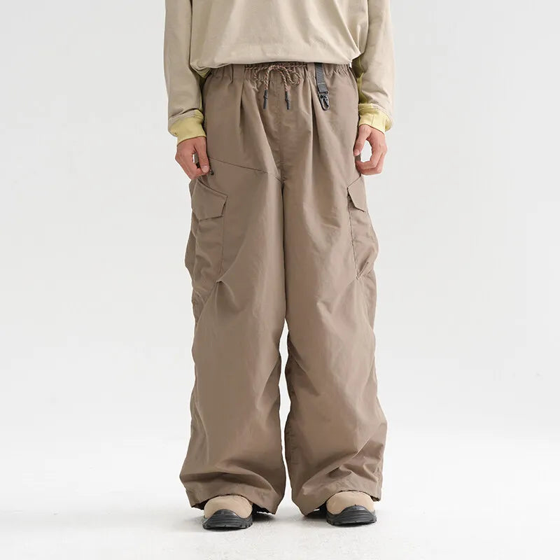 Ultra Loose Lightweight Outdoor Functional Pants Men Women Waterproof Quick Dry Techwear Wide Leg Cargo Pant Track Trouser