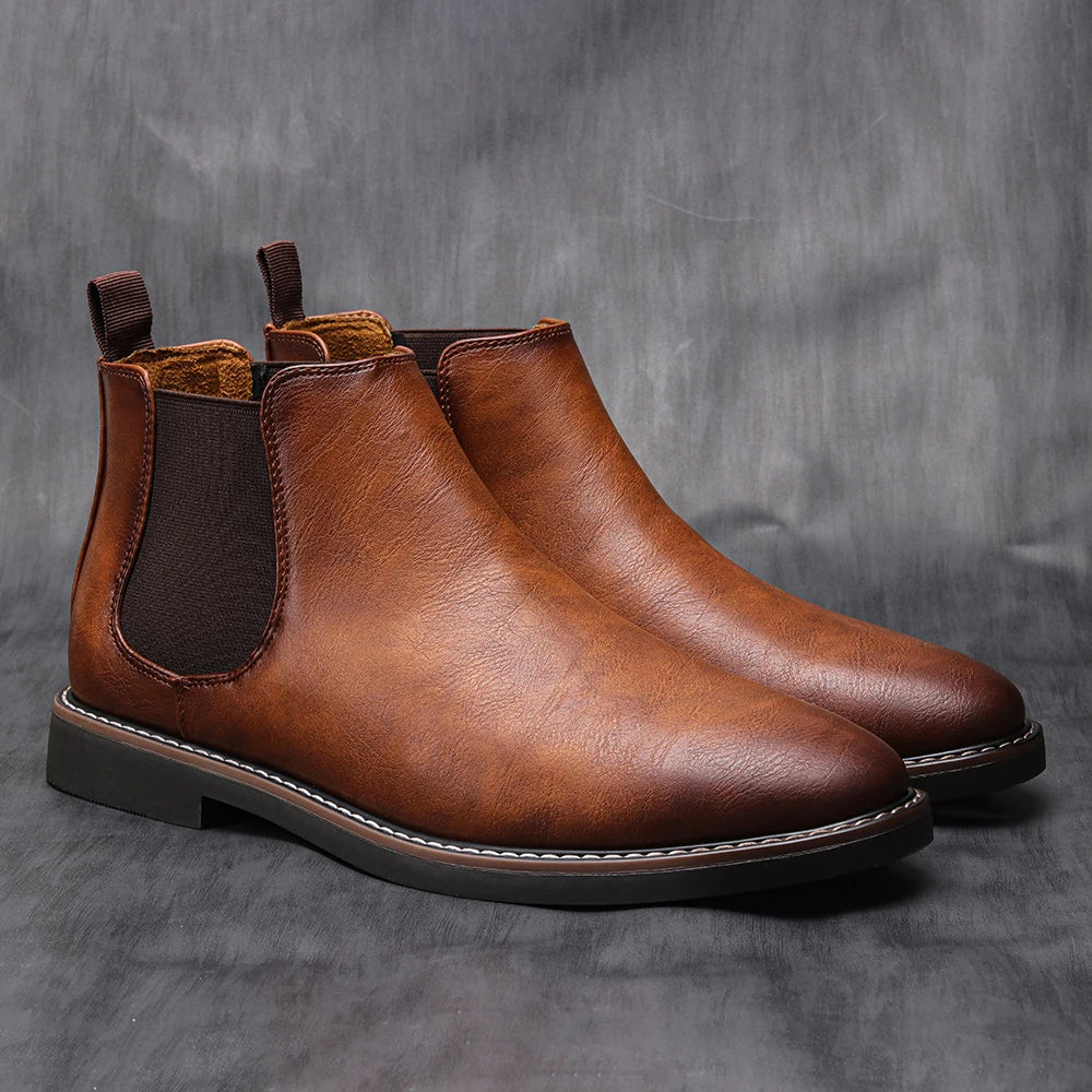 40~46 Men Chelsea Boots Brand Retro Comfortable Fashion Men Boots