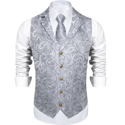 Victorian Vest Tie Set Green Plaid Gothic Waistcoat Sleeveless Jacket for Men Wedding Party Tuxedo Men's Soical Clothing