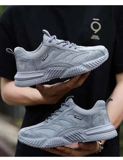 plastic toe cap safety shoes lightweight comfortable construction shoes for men protective work sneakers anti-slip work shoes