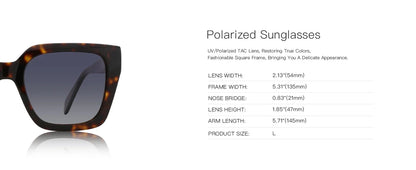 Trend Square Polarized Sunglasses Women Uv400 Protection Shade Ultra Light Acetate Fashion Sun Glasses ZS6217