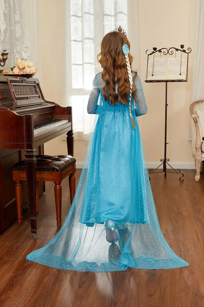 Children Princess Clothing Kids Elsa Anna Cinderella Rapunzel Party Cosplay Dresses Little Girls Christmas Halloween Dress Up