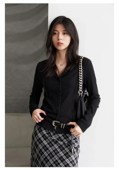 Women Cardigan Casual New Small Lapel Long Sleeved T-shirt Slim Female Knitted Sweaters Sports Spring Autumn 2025