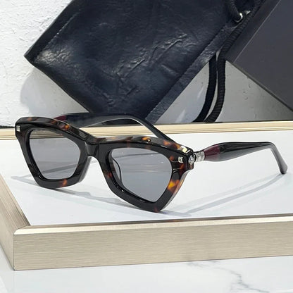 Cat Eye MaskeJ7 Handmade Classical Sunglasses Thick Acetate Irregular Germany Brand Design Luxury Fashion Trendy UV400 Men Women