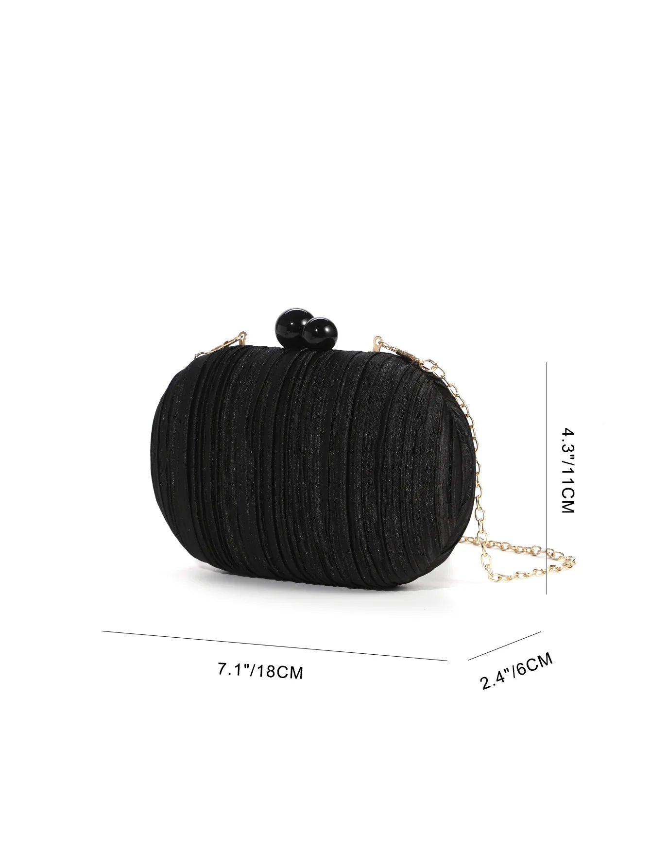 Elegant Satin Pleated Handbag 2025 New Niche Design Bridal Princess Ladies' Evening Bag Ceremony Cloth Round Purses and Clutches